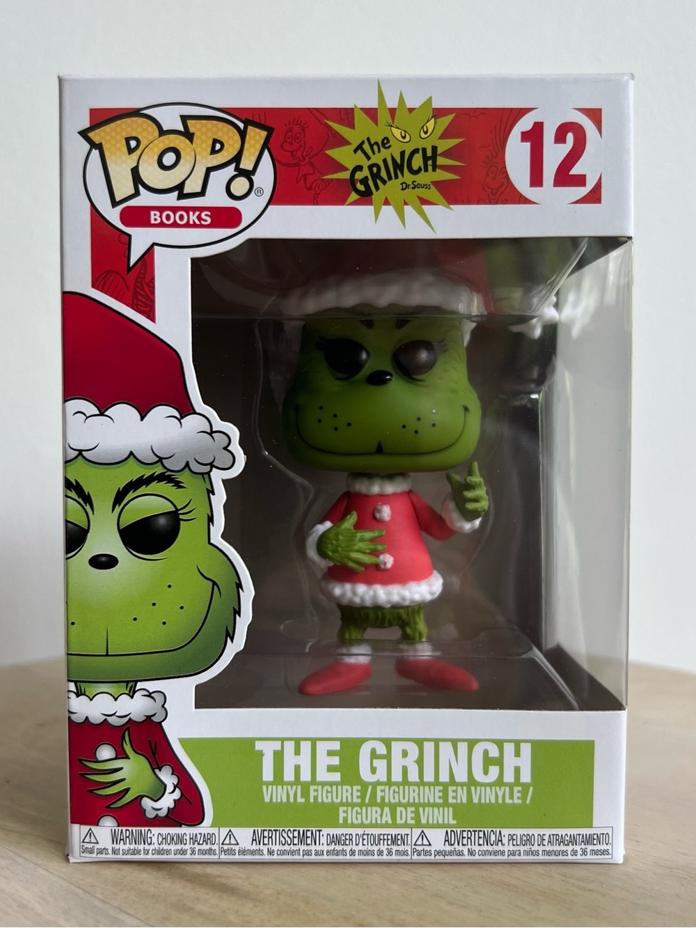 Funko Pop! Books: Dr. Seuss The Grinch #12 Unopened 2017 Collectible Figurine